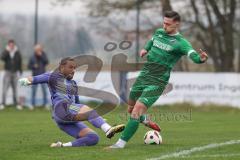 Bezirksliga - Saison 2025/26 - TSV Ober./Unterhaunstadt - FC Gerolfing - Ali Cakmakci TW Ober./Unterhaunstadt - Donat Bashota (Nr.24 - FC Gerolfing) - Foto: Meyer Jürgen