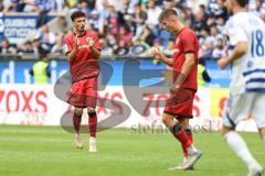 3. Liga; MSV Duisburg - FC Ingolstadt 04; Davide Sekulovic (33, FCI) motiviert das Team