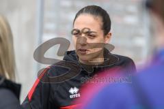 3. Liga; 1. FC Saarbrücken - FC Ingolstadt 04; vor dem Spiel Cheftrainerin Sabrina Wittmann (FCI)