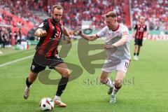 DFB-Pokal; FC Ingolstadt 04 - 1. FC Kaiserslautern; Zweikampf Kampf um den Ball David Kopacz (29, FCI) Mause Jannik (18 FCK)