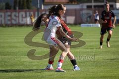 2. Bundesliga Frauen - Saison 2026/27  - FC Ingolstadt 04 Frauen - 1. FC Köln II - Mara Winter (Nr.2 - FCI Frauen) - Hofmann Paula weiss Köln  - Foto: Meyer Jürgen