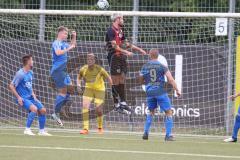 Bayernliga Nord - Saison 2024/25 - FC Ingolstadt 04 II - FC Münchberg - Massimo Agostinelli (Nr.15 - FCI U21) - Lang Jonas Torwart Münchberg - Foto: Meyer Jürgen