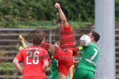 Bayernliga Nord - Saison 2023/2024 - FC Ingolstadt 04 - VFB Eichstätt - Konjuhu Valdrin (Nr.10 - FCI U21) - Schraufstetter Lucas grün #7 Eichstätt - Foto: Meyer Jürgen