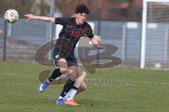 Bayernliga Nord - Saison 2025/26 - FC Ingolstadt 04 II - SpVgg Bayern Hof - Damian  Coric (Nr.17 - FC Ingolstadt II) - Tim Scherbaum weiss Bayern Hof  - Foto: Meyer Jürgen
