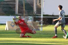 Totopokal- Saison 2023/2024 - SV Manching  - VFB Eichstätt - Torwart Obermeier Thomas (Nr.1 - SV Manching) - Nital Ferat grau Eichstätt - Foto: Meyer Jürgen