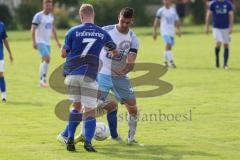 Kreisklasse - Saison 2024/25- TSV Großmehring - SV Oberstimm - Nico Zirngibl weiss Oberstimm - Maximilian Samweber blau Großmehring - Foto: Meyer Jürgen