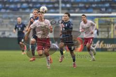 3. Liga - Saison 2025/26 - Waldhof Mannheim  -  FC Ingolstadt 04 - Mads Borchers (Nr.9 - FC Ingolstadt 04) - Diego Michel (Nr.28 - Waldhof Mannheim) - Foto: Meyer Jürgen
