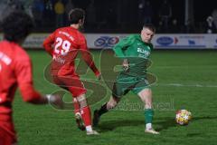 Landesliga - Saison 2024/25 - SV Manching - TSV Dachau - Sebastian Graßl (Nr.10 - SV Manching) - Pfeiffer Leon rot Dachau - Foto: Meyer Jürgen