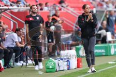 DFB-Pokal; FC Ingolstadt 04 - 1. FC Kaiserslautern; Cheftrainerin Sabrina Wittmann (FCI) Co-Trainer Fabian Reichler (FCI)