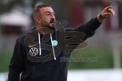 Bezirksliga - Saison 2023/2024 - SV Manching  - VFB Eichstätt II - Cheftrainer Serkan Demir (SV Manching) - Foto: Meyer Jürgen