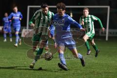 Landesliga - Saison 2025/26 - SV Manching - FV Illertissen II - Leon Peric (Nr.20 - SV Manching) - Sönmez Eray blau Illertissen  - Foto: Meyer Jürgen