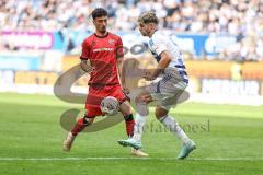 3. Liga; MSV Duisburg - FC Ingolstadt 04; Zweikampf Kampf um den Ball Davide Sekulovic (33, FCI) Fleckstein Tobias (5 MSV)