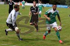 Landesliga - FC Gerolfing - FC Töging -  Kubicek Andrej #7 grün Gerolfing - Kronburger Andreas Torwart Töging  - Foto: Jürgen Meyer