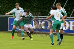 FC Gerolfing - TUS Holzkirchen - Keskin Onur #10 grün (FC Gerolfing) - Kinshofer Michael #5 TUS Holzkirchen - Foto: Jürgen Meyer