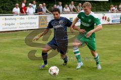 Landesliga Süd-Ost - FC Gerolfing - SV Manching - El-Mahmod Azad #5 blau SV Manching - Kellner Stefan #17 grün FC Gerolfing - Foto: Jürgen Meyer