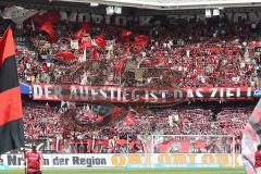 2.Bundesliga - FC Ingolstadt 04 - 1.FC Nürnberg - Forderung der Club Fans