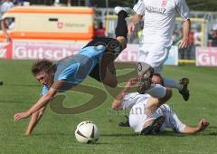 3.Liga - SSV Jahn Regensburg - FC Ingolstadt 04 - 0:2 - Foul an Andreas Buchner