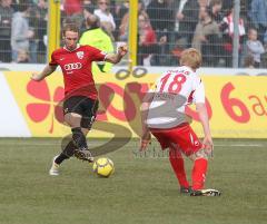 3.Liga - FC Ingolstadt 04 - Kickers Offenbach 1:0 - Flanke von Moritz Hartmann