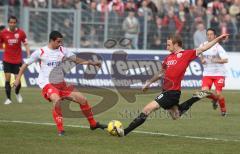 3.Liga - FC Ingolstadt 04 - Kickers Offenbach 1:0 - Moritz Hartmann zieht ab