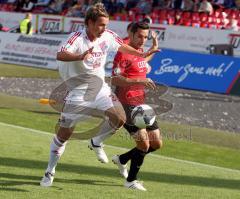 3.Liga - FC Ingolstadt 04 - SpVgg Unterhaching - Stefan Leitl mit Manuel Konrad