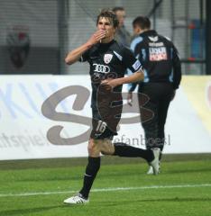 Testspiel - FC Ingolstadt 04 - 1860 München - Andreas Buchner erzielt den Ausgleich zum 1:1 im Alleingang, Jubel