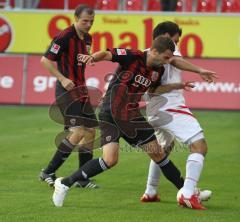 2.Liga - FC Ingolstadt 04 - Oberhausen 1:2 - links Tobias Fink und mitte Sebastian Hofmann