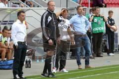 2.BL - FC Ingolstadt 04 - FSV Frankfurt -Trainer Tomas Oral, Thomas Linke am Spielrand