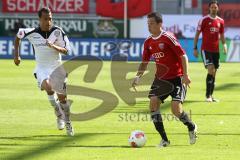 2.BL - FC Ingolstadt 04 - FSV Frankfurt - Christoph Knasmüllner mit Moise Bambara