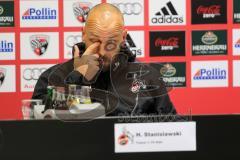 2. BL - FC Ingolstadt 04 - 1.FC Köln - 0:3 - Trainer Köln Stanislawski in der PK