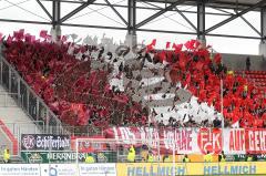 2. BL - FC Ingolstadt 04 - 1.FC Kaiserslautern 1:1 - Kaiserslautern Fan Choreographie