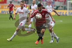 2. BL - FC Ingolstadt 04 - 1.FC Köln - 0:3 - Ümit Korkmaz (14) im Angriff