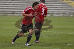 Regionalliga Südwest - FC Ingolstadt 04 II - FC Memmingen - Kopfball zum Tor, Knapp vorbei Marcel Hagmann, ärgert sich