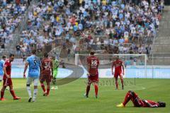 2. BL - 1860 München - FC Ingolstadt 04 - 1:0 - Niederlage Schanzer am Boden rechts Danny da Costa (21)