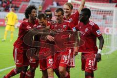 2. BL - FC Ingolstadt 04 - DSC Armenia Bielefeld - 3:2 - Christian Eigler (18) köpft im Nachschuß zum Siegtreffer 3:2, Tor Jubel Sieg