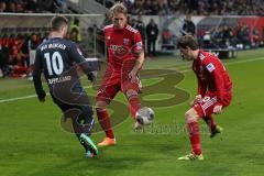 2. BL 2014 - FC Ingolstadt 04 - 1860 München - 2:0 - Philipp Hofmann (28) und rechts Pascal Groß (20)