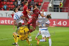 2. BL - FC Ingolstadt 04 - DSC Armenia Bielefeld - 3:2 - Christian Eigler (18) köpft im Nachschuß zum Siegtreffer 3:2, Tor Jubel Sieg, Karl-Heinz Lappe (25) hinten