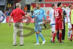 2. BL - FC Ingolstadt 04 - DSC Armenia Bielefeld - 3:2 - Torwart Ramazan Özcan (1) und Frank Dreves
