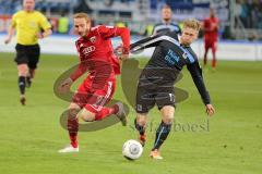 2. BL 2014 - FC Ingolstadt 04 - 1860 München - 2:0 - Zweikampf Moritz Hartmann (9) gegen Sebastian Hertner