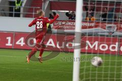 2. BL - Saison 2013/2014 - FC Ingolstadt 04 - VfL Bochum - Philipp Hofmann (28) erzielt das 3:0 Tor, Torwart Andreas Luther chancenlos