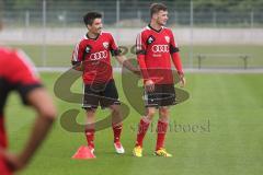 2. BL - FC Ingolstadt 04 - Saison 2013/2014 - Trainingsauftakt - links Neuzugang Danilo Soares und rechts Pascal Groß (20)