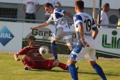 2. BL - FC Ingolstadt 04 - Testspiel - FC Ingolstadt 04 - Stuttgarter Kickers - 2:0 - Danilo Soares am Boden