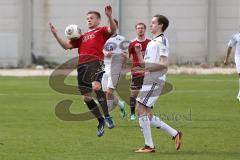 Regionalliga Bayern - FC Ingolstadt 04 II - FC Memmingen - Zweikampf links Felix Habersetzer