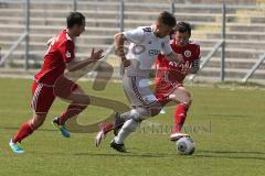 Regionalliga Süd - FC Ingolstadt 04 II - TSV 1860 Rosenheim - mitte Dominic Reisner stürmz zum Tor