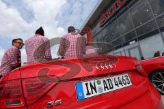 FC Ingolstadt 04 - Meisterfeier - Auto Corso vom Audi Sportpark in die Stadt - Audi A5 Cabrio - Rathausplatz Bundesligaaufstieg