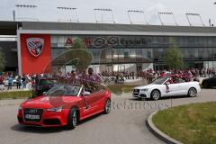 FC Ingolstadt 04 - Meisterfeier - Auto Corso vom Audi Sportpark in die Stadt - Fahrt Bundesligaaufstieg