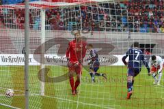 2. Bundesliga - RB Leipzig - FC Ingolstadt 04 - Tor für Ingolstadt 1:0 durch Pascal Groß (10) vorbereitet durch Mathew Leckie (7), Torwart Leipzig Fabio Coltorti, Jubel