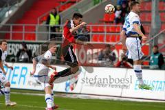 2. BL - Saison 2014/2015 - FC Ingolstadt 04 - FSV Frankfurt - Kopfballtor zum 1:0 Führungstreffer durch Benjamin Hübner (#5 FC Ingolstadt 04) -  Foto: Jürgen Meyer