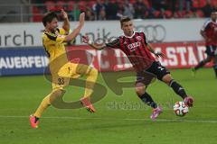 2. Bundesliga - FC Ingolstadt 04 - VfR AAlen - rechts Alfredo Morales (6) gegen links Ludwig Andreas (VfR)