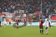 2. Bundesliga - Fußball - FC Ingolstadt 04 - SV Sandhausen - Spiel ist aus, Niederlage für den Tabellenführer 1:3