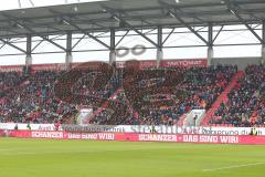 2. Bundesliga - Fußball - FC Ingolstadt 04 - SV Sandhausen - Neue LED Banden Schriftzug Stadion Audi Sportpark